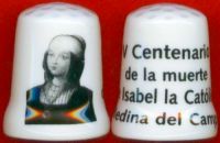 DEDAL CONMEMORATIVO DEL V CENTENARIO DE LA MUERTE DE ISABEL I LA CAT�LICA (1451-1504) MURI� EN EL CASTILLO DE LA MOTA DE MEDINA DEL CAMPO